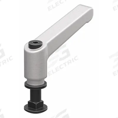 80/20 L-Handle: 40 Series, 89.1 mm L x 17.5 mm W, Gray - Linear Bearing Brake Kits