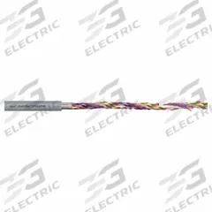 CHAINFLEX Data Cable: 22 AWG, 8 Conductors, Order by the Foot, PUR Jacket, 300 V (MPN CF211PUR030802). Key specifications — attr1141190: Copper; attr1141193: Twisted Pair; attr1141160: 4 x OD; attr1141165: 6 x OD; attr1141168: No; attr1141174: 7.5 x OD; attr1141159: Flame Retardant; attr1141182: CF77.UL.05.12.D ISO Class 1 (Outer Jacket Material).