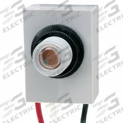 INTERMATIC Photocontrol: Flush In-Post Photocell Mounting, 3/8 in Stem Dia, SPST, 208-277V AC (MPN K4023C). Key specifications — attr211224: INTERMATIC; attr1072315: Lock Nut.