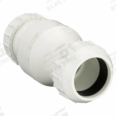 ZOELLER Full Flow Check Valve: Swing, Inline Valve Body, 3 in Pipe Size, For Water Media - PVC Swing Check Valves