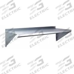 APPROVED VENDOR Wall Shelf: 60 in x 12 in x 13 in, 60 in x 12 in, 100 lb Load Capacity, Steel (MPN 2HFY3). Key specifications — Material: Steel; Standards: NSF; Finish: Zinc-Plated; Brand: APPROVED VENDOR.