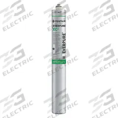 PENTAIR/EVERPURE Quick-Connect Water Filter: 0.5 micron, 1.7 gpm, 12,000 gal, 25 1/4 in Overall Ht (MPN EV961397-75). Key specifications — Filter Media: Agion; Reduces: Cyst; Brand: PENTAIR/EVERPURE.