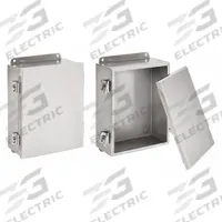 HOFFMAN Enclosure: 304 Stainless Steel, 12 in x 10 in x 6 in, NEMA 12/3R/4/4X, Solid Cover, Clamp On (MPN A12106NFSS). Key specifications — Brand: HOFFMAN; Closure Method: Clamps; Enclosure Material: 304 Stainless Steel; Knockouts: Not Included.