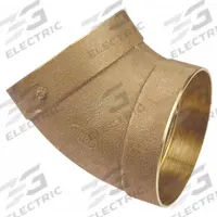 NIBCO Sweat Fitting Elbow: 4 in CTS x 4 in CTS, Cup x FTG, Drain/Vent, Bronze (MPN E042700)