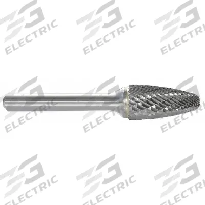 APPROVED VENDOR Carbide Bur: Ball-Nosed Tree, SF-81, Double Cut, 3/16" x 1/2" Head - Double-Cut Ball-Nosed Tree Burs