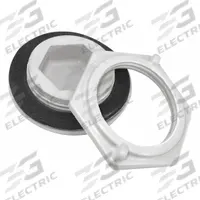 HUBBELL-WIEGMANN Hole Plug: Nonmetallic, For 1 in Hole Dia - Max, Fiberglass, 4X, Matte, Gray (MPN HW-FGHP-PB-075). Key specifications — Color: Gray; Brand: HUBBELL-WIEGMANN; Finish: Matte; For Hole Type: Push Buttons; Includes: Lock Nut; Material: Fiberglass; NEMA Enclosure Rating: 4X.