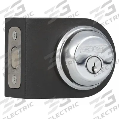 SCHLAGE Deadbolt Lock: Cylindrical, 1 3/8 in Door Thick - Max - Standard Cylindrical Deadbolts