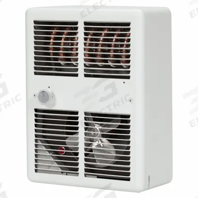 MARKEL Recessed Electric Wall-Mount Heater: 1500 W, 120V AC, Single Phase, White - Large Recessed Electric Wall Heaters