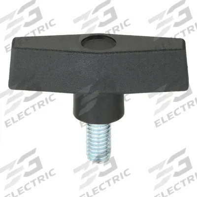 INNOVATIVE COMPONENTS Hand Knob: T, Plastic w/ Steel Thread, 3/8"-16 Thread - T-Handle Knobs with Threaded Stud