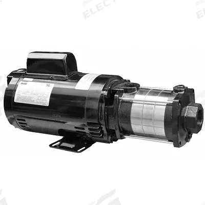 Dayton Booster Pump: 1/2 hp, Single Phase, 115/230V AC, 10 gpm Best Efficiency Flow - Horizontal Booster Pumps