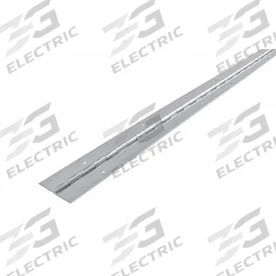MONROE PMP Piano Hinge: Steel, 72 in Leaf Ht, 2 in Leaf Wd - Full Surface-Mount Piano Hinges