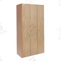 HALLOWELL Wardrobe Locker: 45 in x 18 in x 72 in, Solid, 1 Tiers, 3 Units Wide, Keyed, Light Wood (MPN UW3582-1A-W-RO). Key specifications — attr63993: HALLOWELL; attr64355: Light Wood; attr65028: Solid; attr145898: Plywood; attr64351: Assembled; attr78058: Yes.
