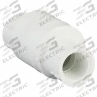 NDS Swing Check Valve: Swing, Inline Valve Body, 1 in Pipe Size, FIP x FIP, PVC, 20.2 gpm Flow Rate (MPN 1520-10F). Key specifications — Brand: NDS.