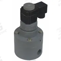 PLAST-O-MATIC Solenoid Valve: 2-Way, Normally Closed, 2 in Pipe Size, 120V AC, Dust Tight/Watertight (MPN PS200EPW11-120/60-PP). Key specifications — Pipe Size: 2 in; Voltage: 120V AC; Brand: PLAST-O-MATIC; Coil Enclosure: Watertight.