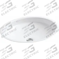 KOHLER Bathroom Sink: White, Cast Iron, 19 1/2 in Overall Lg, 16 1/8 in Overall Wd, 0 Faucet Holes (MPN K-2874-0). Key specifications — Includes: Hardware Kit; Brand: KOHLER; Color: White; Sink Material: Cast Iron.