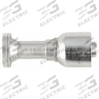 PARKER Hydraulic Crimp Fitting: Steel x Steel, Straight, -12 For Hose Dash Size, Male x Genderless (MPN 16A43-12-12). Key specifications — Fitting Gender: Male x Genderless; Fitting Connection Type: Flange x Crimp; Thread Size: 0.511"-27; For Hose Dash Size: -12; Brand: PARKER.