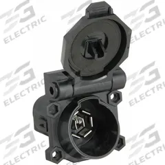 HOPKINS TOWING SOLUTIONS T-Connector: 7-Way, PVC, 14 ga_16 ga Wire Gauge, RV and Industrial Trailers (MPN 48480)