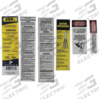 LOUISVILLE Label Kit: For 1CMP7/1CMR1/1CMV5/33J704/36Y479 - Material Handling Parts