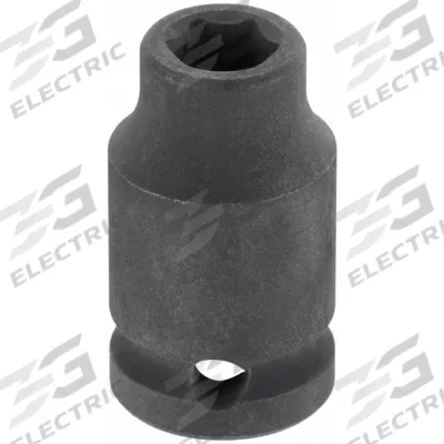 WESTWARD Impact Socket: 1/4 in Drive Size, Metric, 5 mm Socket Size, 6-Point, Std - 1/4" Drive Impact Sockets