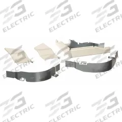 LEGRAND Full Capacity Flat Elbow: 2400D, 2 in Wd, 1 in Ht, Steel, Ivory (MPN V2411DFO). Key specifications — Series: 2400D; Material: Steel; Color: Ivory; For Use With: 2400 Raceways; Brand: LEGRAND; Item: 90 Degree Flat Elbow.