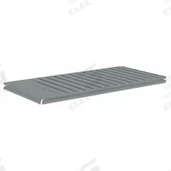 TENNSCO Shelf: 48 in x 24 in, 850 lb Load Capacity, Steel, 22 ga Decking, Gray, Shelf (MPN ZBES-4824C). Key specifications — Decking Material: Steel; Includes: (4) Beams; Decking Finish: Zinc Plated; Shelf Configuration: Single Straight; Color: Gray; Frame Material: Steel; Brand: TENNSCO; Frame Finish: Zinc Plated.