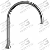 CHICAGO FAUCETS Spout: Spout, Gooseneck, Swivel Spout, Brass, Polished Chrome, 1.5 gpm Flow Rate (MPN GN8FCJKABCP). Key specifications — Includes: Mounting Hardware; Product Type: Spout; Spout Style: Swivel; Body Material: Brass; Color/Finish: Polished Chrome; Brand: CHICAGO FAUCETS.