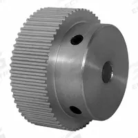 DAYTON Timing Pulley: Modified Curvilinear, Fixed, For GT Timing Belt Section, For 9 mm Belt Wd (MPN 60-2P09-6A3). Key specifications — Brand: DAYTON; Finish: Clear Anodized; For Belt Series: Powerhouse®.