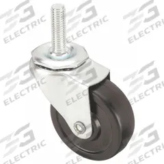 APPROVED VENDOR Stem Caster: 2 in Wheel Dia., 7/8 in Wheel Wd, Swivel, Swivel, 1/2 in Stem Dia. (MPN 20TM49). Key specifications — Brand: APPROVED VENDOR; Thread Size: 1/2"-13; Wheel Bearing Type: Plain; Wheel/Tread Color: Black; Roll Up: Swivel.