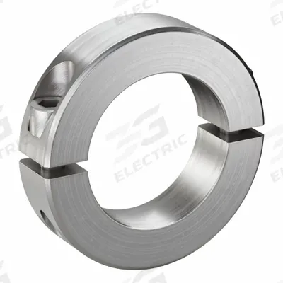 RULAND MANUFACTURING Shaft Collar: 2-Piece, Inch, Round, Clamp-On, 1 3/4 in Bore Dia - Stainless Steel Shaft Collars