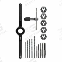MILWAUKEE Drill Bit, Tap, and Die Set: 17 Pc, UNC/UNF (MPN 49-22-5600). Key specifications — attr1300648: Straight Flute.