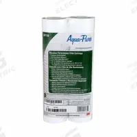 3M AQUA-PURE Water Filter Cartridge: 5 micron, 8 gpm, 9 3/4 in Overall Ht, Polypropylene (MPN AP110). Key specifications — Reduces: Sediment; Filter Media: Polypropylene; Brand: 3M AQUA-PURE.