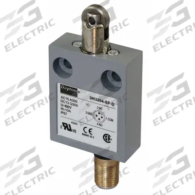 Dayton Limit Switch: Roller Plunger (MPN 12T941) - Top-Mount Roller-Plunger Limit Switches