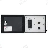 NVENT HOFFMAN Data Interface Port: Polycarbonate, 120V Duplex Receptacle/9-Pin D-Sub, 5 A Reset (MPN HDP5PBCC). Key specifications — Manufacturer Part Number: HDP5PBCC; Brand: NVENT HOFFMAN; Resets: 5 A Reset; IP Rating: IP66; Panel Configuration: 120V Duplex Receptacle; Panel Terminations: 9-Pin D-Sub Terminal Block.