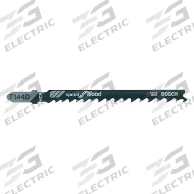 BOSCH Jigsaw Blade: 6, 100 mm Blade Lg, Bi-Metal, High Carbon Steel, T Shank - Wood-Cutting Blades
