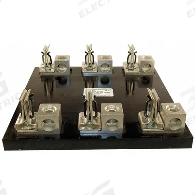 MERSEN Fuse Block: Open Block Design, 3 Pole, 600 V AC, Box Lug - Fuse Blocks for UL Class RK1 & RK5 Fuses