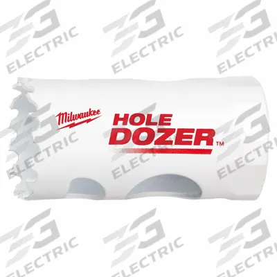 MILWAUKEE Hole Saw: 1 3/16 in Saw Dia., 3.5 Teeth per Inch, 1 5/8 in Max. Cutting Dp - Multi-Material-Cutting Hole Saws without Arbor