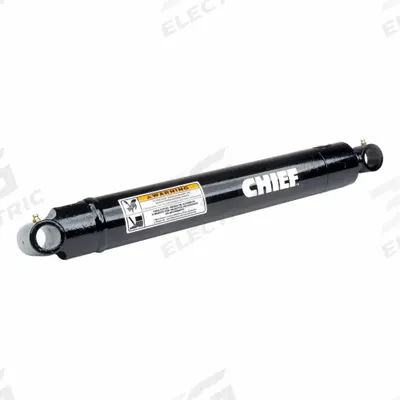 CHIEF Welded Hydraulic Cylinder: 2.5 in Bore Dia., 16 in Stroke Lg, 24 in Retracted Lg - Adjustable Port Cross-Tube Mount Welded Hydraulic Cylinders
