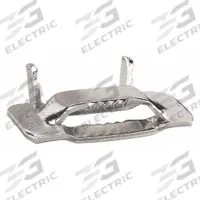 BAND-IT Strapping Buckle: Fits 1 1/4 in Strap Wd, Stainless Steel, 10 Qty, Flat, Heavy Duty, 10 PK (MPN GRC442). Key specifications — Material: Stainless Steel; Brand: BAND-IT; Stainless Steel Grade: 201; Surface Type: Flat.