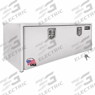 BUYERS PRODUCTS Underbody: Underbody Truck Box, Single Drop-Down Door Door, 24 in Overall Dp - Single Drop-Down Door Boxes