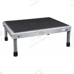 COTTERMAN Work Platform: 14 in Platform Ht - Max, 19 in Platform Wd, 24 in Platform Dp, Aluminum (MPN 1AAWP1924A8 A9-14 B1 P1). Key specifications — Brand: COTTERMAN; Color: Silver; Tread Type: Antifatigue Mat.