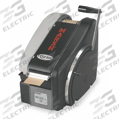 MARSH Tape Dispensing Machine: For 3 in Max Tape Wd, For 9 in Max Tape Roll Dia - Manual Kraft Tape Machines
