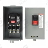 SQUARE D Manual Motor Starter: Non-Reversing, 3 Poles, 18 A, NEMA Size M-0, Thermal Protection (MPN 2510MBA2). Key specifications — Maximum Voltage Rating: 600V AC; Brand: SQUARE D; Thermal Units Required: 3 (Not Included).