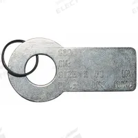 DAYTON ID Tag: ID Tag, 99/100 in Inside Dia, Chain Slings, 2 3/8 in Overall Lg, 1 1/4 in Overall Wd (MPN 5WRU1). Key specifications — Product Type: ID Tag; Brand: DAYTON; Color: Silver; Compatible Sling Type: Chain Slings; Material: Steel.