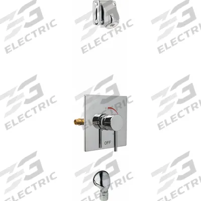 CHICAGO FAUCETS Shower Faucet: SH-TP, 2 gpm Fixed Showerhead Flow Rate, Brass - Shower Faucets with Fixed Showerheads