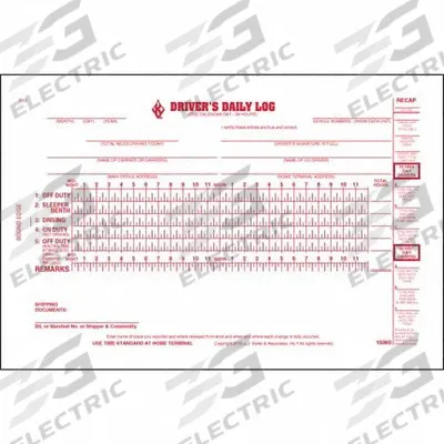 JJ KELLER Oil Field Drivers Logbook: Oil Field Driver's Log Book, Carbon, English - Driver Logbooks for Oil Fields