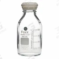FOXX LIFE SCIENCES Glass Media, BOD, & Specialty Lab Bottles - Glass Lab Media Bottles: 1 L, GL45 (MPN 1501029-FLS). Key specifications — Closure Type: Screw-On; Mouth Size: Wide; Screw Closure Size: GL45; Brand: FOXX LIFE SCIENCES; Body Color: Colorless.