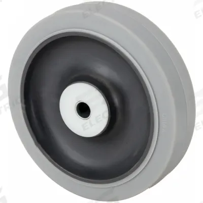 APPROVED VENDOR Caster Wheel: 5 in Wheel Dia., 1 1/4 in Wheel Wd, Rubber, 325 lb Load Rating - Nonmarking Rubber Tread on Plastic Core Wheels