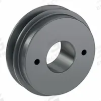 APPROVED VENDOR V-Belt Pulley: AK41, 1 Groove, 3.95 in OD, Bushed Bore, H/QT, Cast Iron (MPN AK41H). Key specifications — Pulley Industry Number: AK41; Pitch Diameter: 3.7 in (4L, A); For Belt Section (broad, with similar types): 4L, A, or AX.