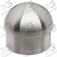 LAVI 316 End Cap: 1 1/2 in Overall Dia, Handrail End Cap, 3/4 in Overall Ht, 1 1/2 in Overall Dp (MPN 49-602/1H16). Key specifications — Product Type: End Cap; Brand: LAVI 316; Color: Silver; Compatible Product Type: Handrail End Cap; Handrail Shape: Round; Material: Stainless Steel.