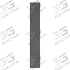 ASI GLOBAL Partition Column: Plastic Polymer, Pebble, Black, 82 in Ht, 12 in Wd, 1 in Thick (MPN 40-90871253-9205). Key specifications — Inner Core Type: Polymer; Brand: ASI GLOBAL PARTITIONS; Color: Black; Finish/Texture: Pebble.